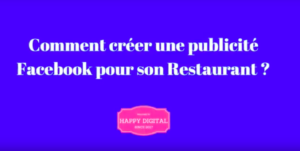 publicite facebook pour son restaurant